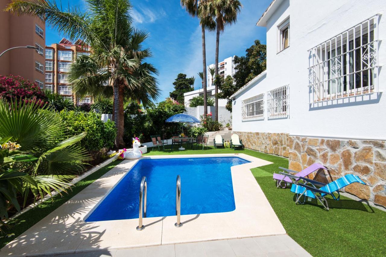 Villa Palm Beach Marina Benalmadena 3 Min Walking From The Sea Eksteriør billede